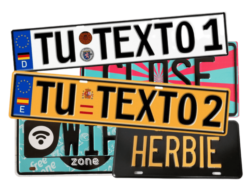 Placas Auto Metalicas Personalizadas Ciudad De Mexico Cdmx